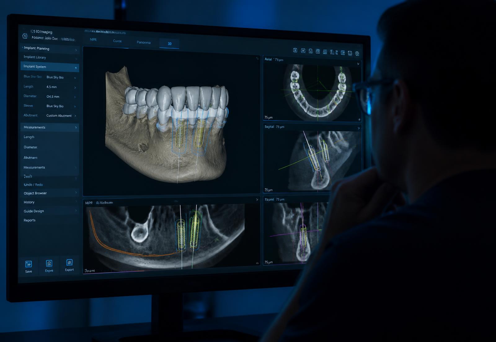 Planejamento digital de implantes dentários